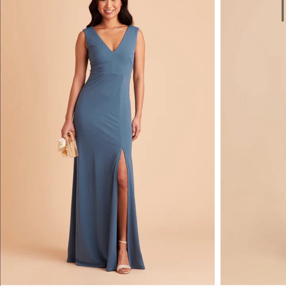 Birdy Grey Twilight Crepe Bridesmaid Dress Size Large